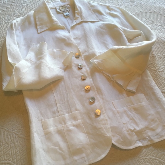 Talbots Tops - Talbots Irish Linen Top